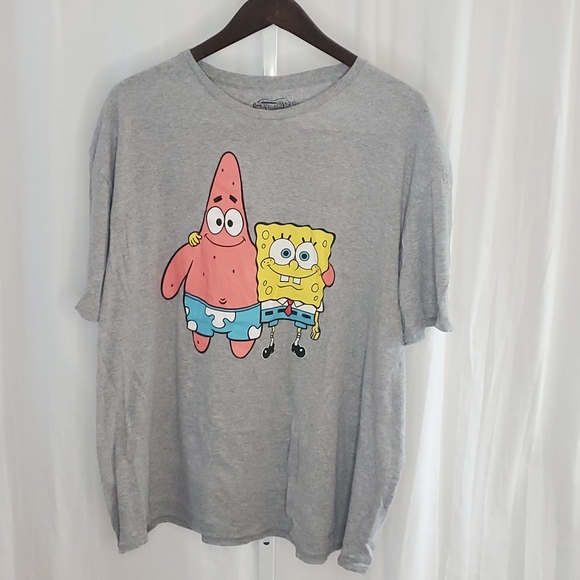 Nickelodeon Other - Nickelodeon Spongebob Squarepants And Patrick T- Shirt Gray Mens 2XL